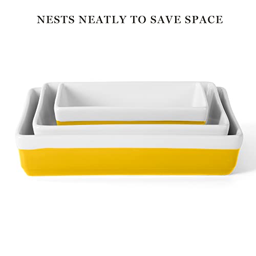 3 Piece Oven to Table Stoneware Bakeware Set