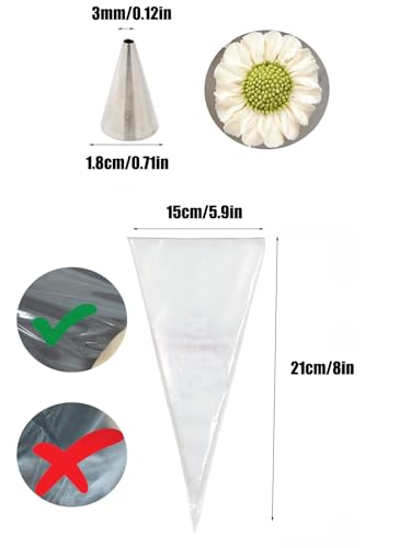 5 Piping Tip Set with 20 Bags (23 Count)