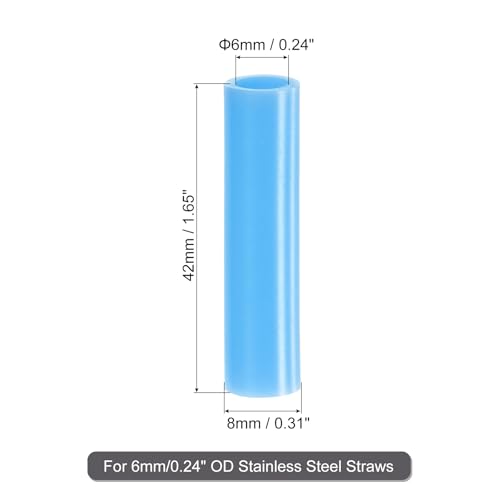 20Pcs Silicone Straw Tips (20 Count)