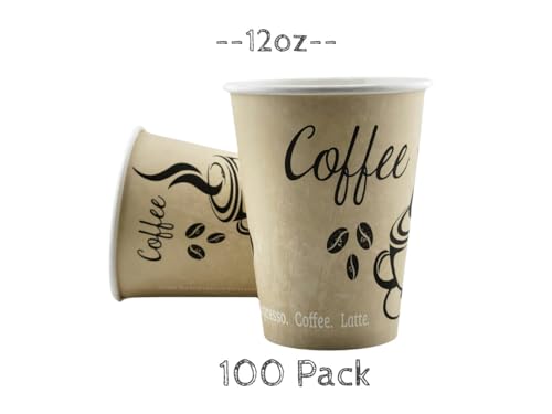 Disposable Coffee Cups (100 Count)