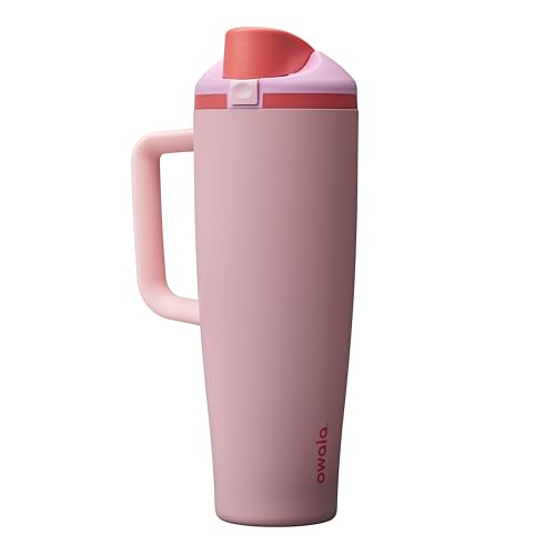 FreeSip Tumbler Stainless Steel Water Bottle 40 oz Angel Food Cake