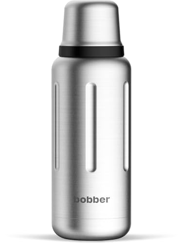 34 oz Vacuum Insulated Stainless Steel Water Bottle with Cup Lid