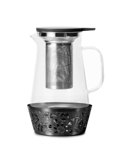 Elegant Glass Teapot with Built