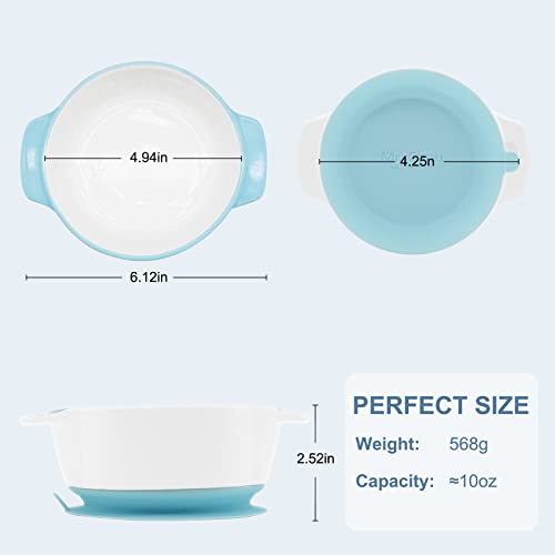 Ceramic Baby Bowls with Suction Base