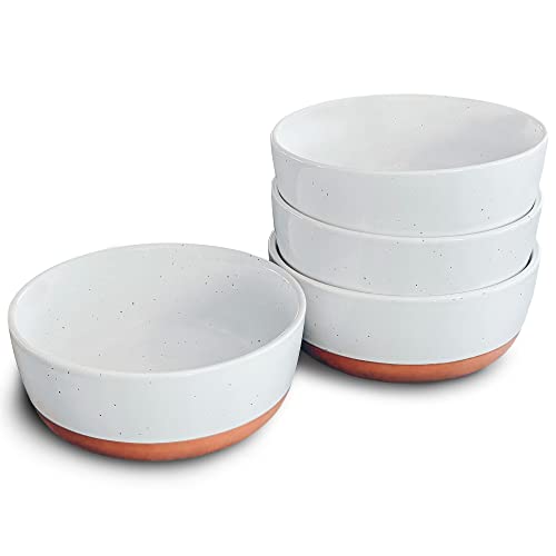 Mora Ceramic Flat Bowls Set of 4