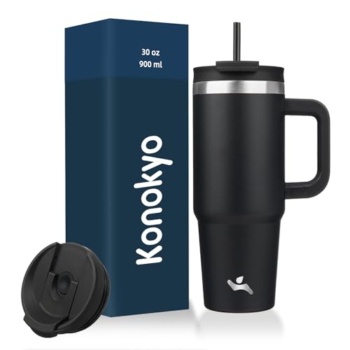 30 oz Insulated Tumbler Water Bottle with Handle