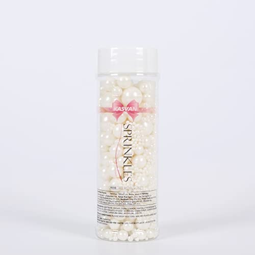 White Pearl Sugar Sprinkles (4.58 Ounce)