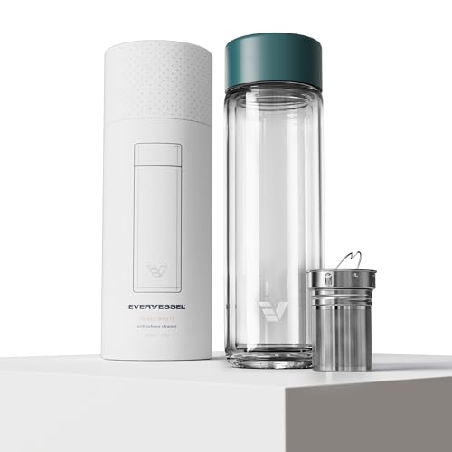 Glass Multi Tea Infuser Bottle 14oz