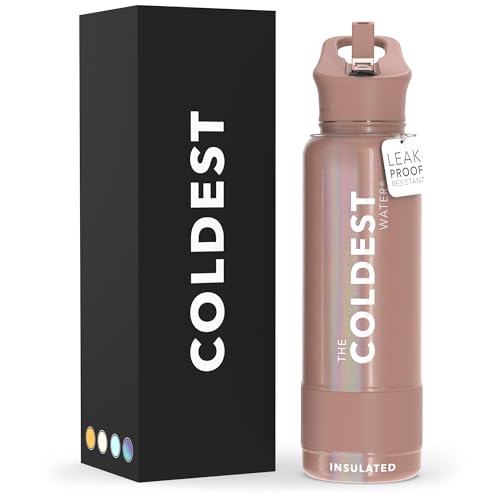 Coldest Insulated Water Bottle with Straw Lid