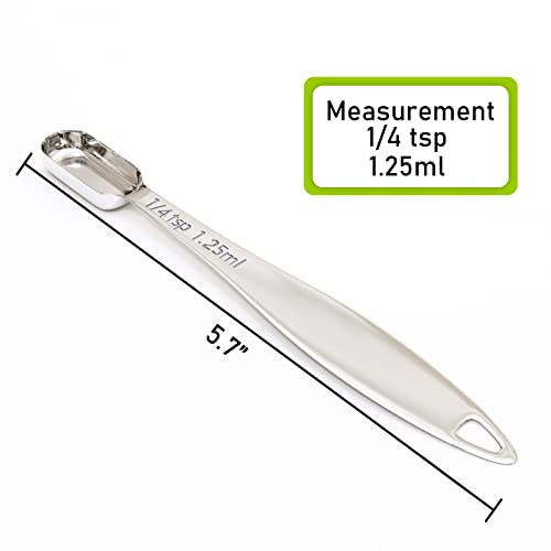1PCS 1/4tsp(1.25ml) Measuring Spoon, Stainless Steel Measure Teaspoon