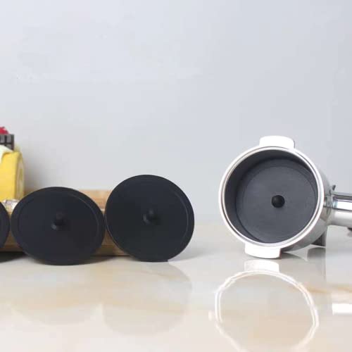Blind Filter Coffee Pad Backflush Disk Rubber Backflush Filter Espresso Machine Rubber Backflush Disk Coffee Machine Parts for Espresso Machines Coffee Machines