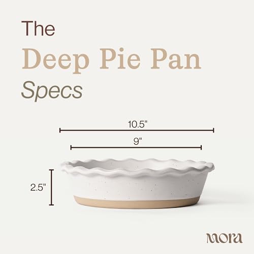 Mora Ceramic Pie Pan for Baking (30 Count)