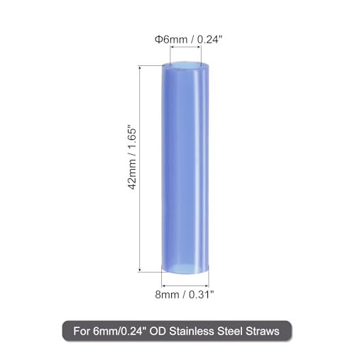 20Pcs Silicone Straw Tips (20 Count)