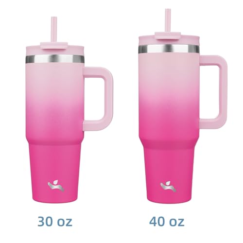 40 oz Insulated Tumbler Water Bottle with Handle