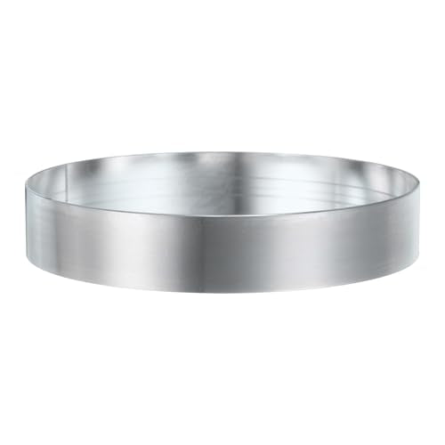 Round Cake Ring 3.94 x 1 Inch Seamless Stainless Steel Pastry Mousse Dessert Ring Mirror Coating for Baking Cooking English Muffins Crumpet Making Tool