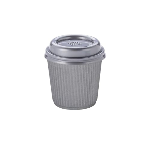 Ripple Wall Coffee Cups 500 Count 4 Ounce Insulated Gray Paper Cups