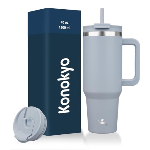 40 oz Insulated Tumbler Water Bottle with Handle