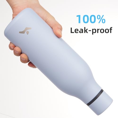 18 oz Insulated Stainless Steel Metal Water Bottle with Strap