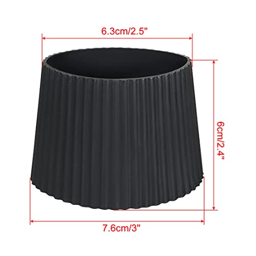 Silicone Nonslip Glass Bottle Mug Cup Sleeve Protector Cover Black