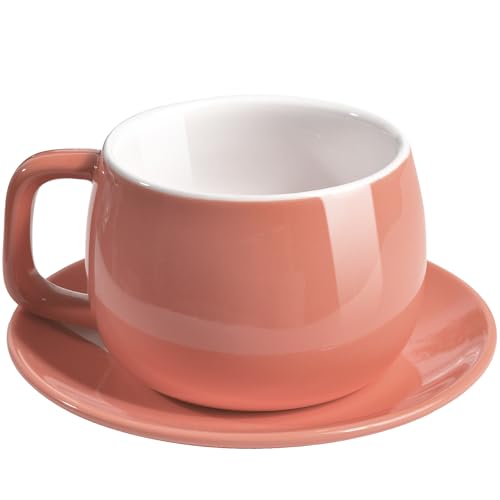Porcelain Coffee Cup with Saucer 270ml (9.99 Count)