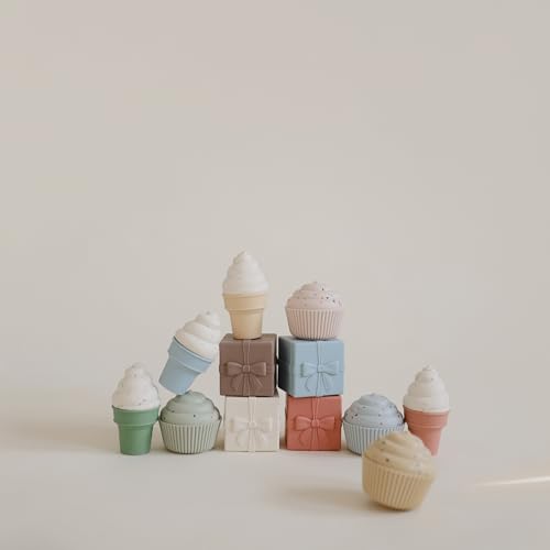 Silicone Mix and Match Ice Cream Toy 4 Pack (4 Count)