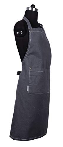 Cotton Solid Aprons for Women with Pocket