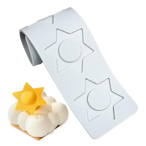 Star Lace Mat Silicone Mold For Chocolate Epoxy Resin Cake Topper Sugar Craft Baking Cake Lace Decoration Tool DIY Wedding