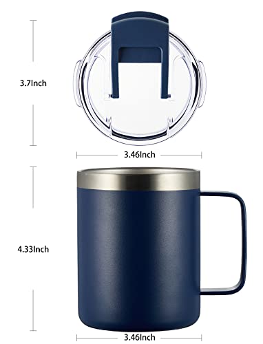 12oz Insulated Travel Coffee Mug with Handle