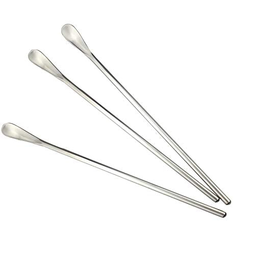 Silver Matte Long Handle Spoon Cocktail Mixing Stirring Spoons3pcs (3 Count)