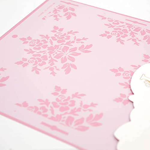 Cake Decorating Stencil for Tall Buttercream Cake