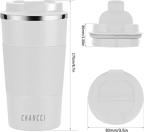 Travel Coffee Mug Spill Proof Leakproof 16 oz Insulated Coffee Mug with Screw Lid