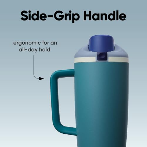 FreeSip Tumbler Insulated Stainless Steel Water Bottle with Built