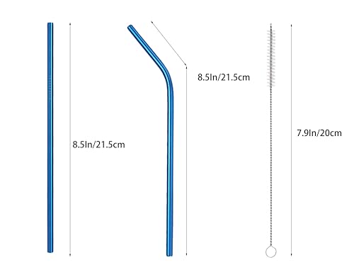10 Pcs Stainless Steel Straws