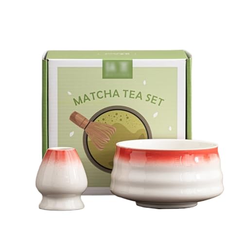 Ceramic Matcha Kit for Breakfast Afternoon Tea Contains Bowl Tea Brush Stand