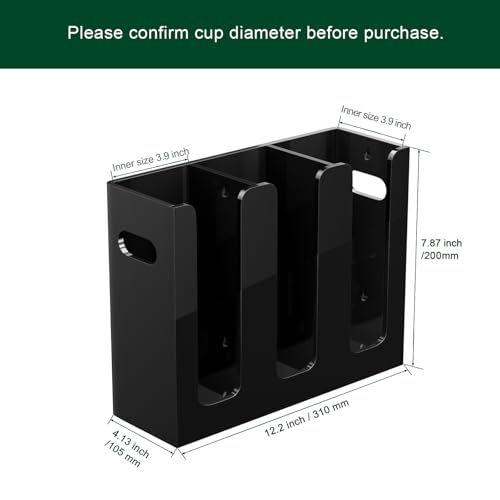 Disposable Coffee Cup Dispenser with Handles