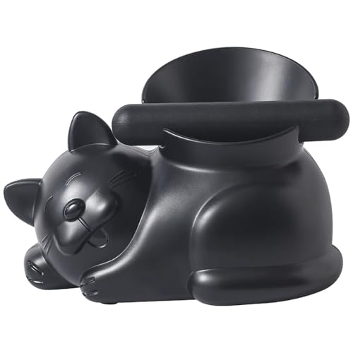Cute Cat Coffee Knock Box Espresso Machine Accessories Small Coffee Dump Bin for Home and Office