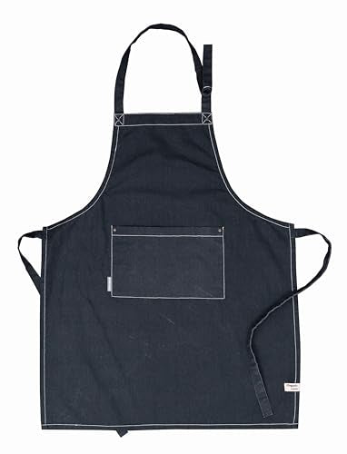 Cotton Solid Aprons for Women with Pocket
