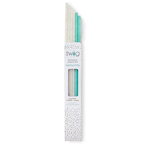 Reusable Straw Set with Cleaning Brush