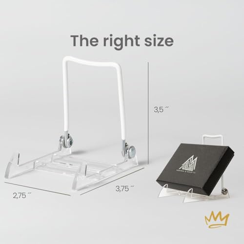 3.5" White Acrylic Display Stand Made in USA (48 Count)