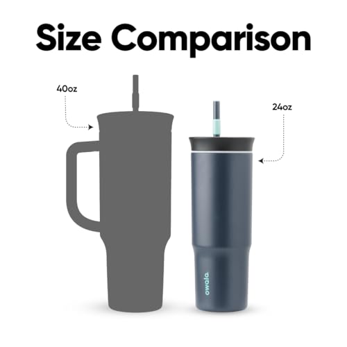Tumbler Stainless Steel Water Bottle 24 oz Foggy Tide