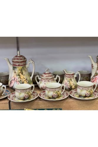 Porcelain Tea Set for 6 People
