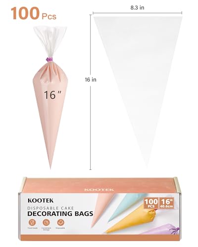 Piping Bags Disposable Pastry Icing Bags 16 Inch