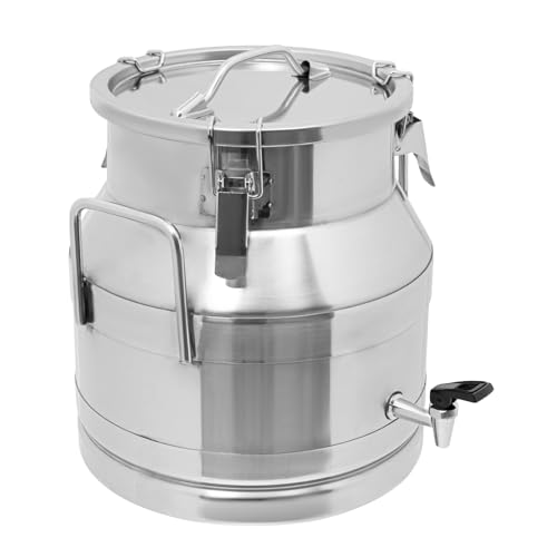 Stainless Steel Milk Bucket with Faucet