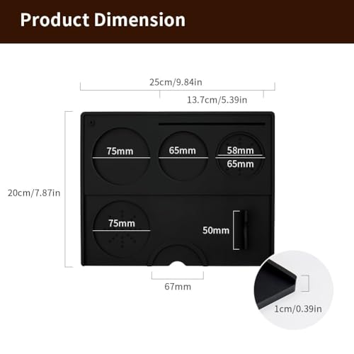 Silicone Espresso Tamping Mat Tamp Station