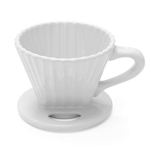 Lotus ceramic pour over coffee dripper