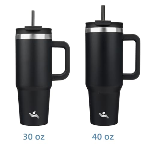 40 oz Insulated Tumbler Water Bottle with Handle