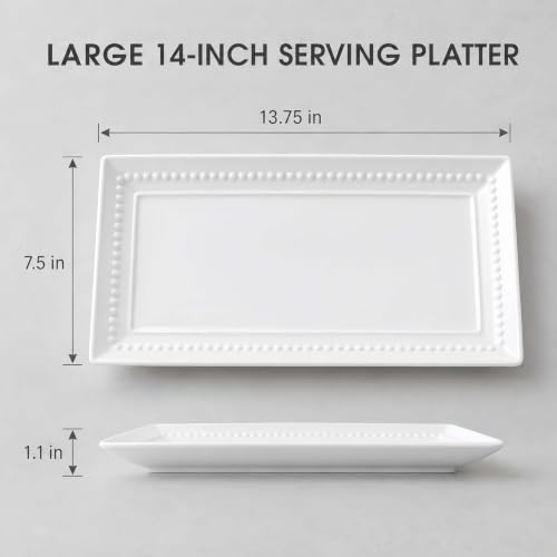 14 inch Ceramic Serving Platter (4 Count)