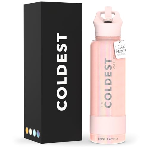 Coldest Insulated Water Bottle with Straw Lid