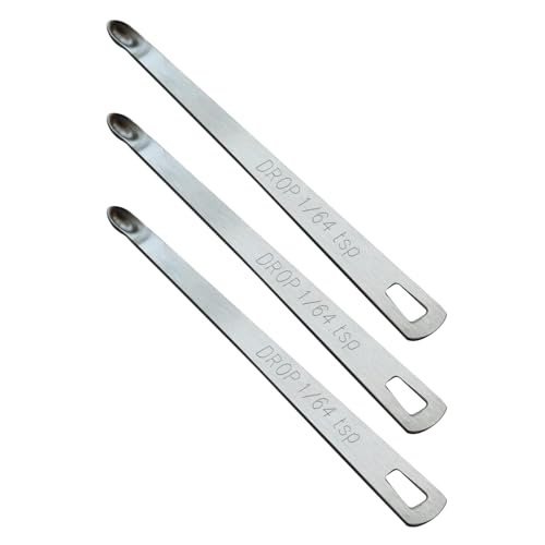 3PCS 1/64tsp(0.08ml) Mini Measuring Spoon, Small Teaspoon for Tiny Amounts