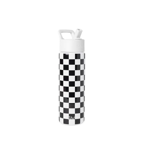 Insulated Water Bottle with Straw